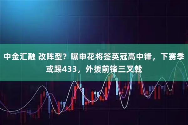 中金汇融 改阵型？曝申花将签英冠高中锋，下赛季或踢433，外援前锋三叉戟
